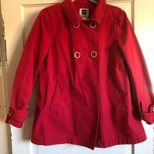 Gap red pea coat. Women’s sizeL $15